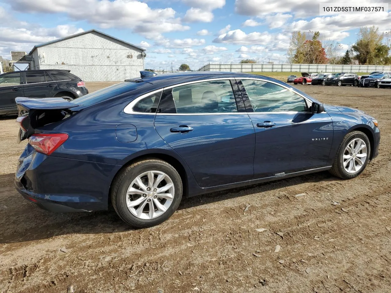 2021 Chevrolet Malibu Lt VIN: 1G1ZD5ST1MF037571 Lot: 75793454