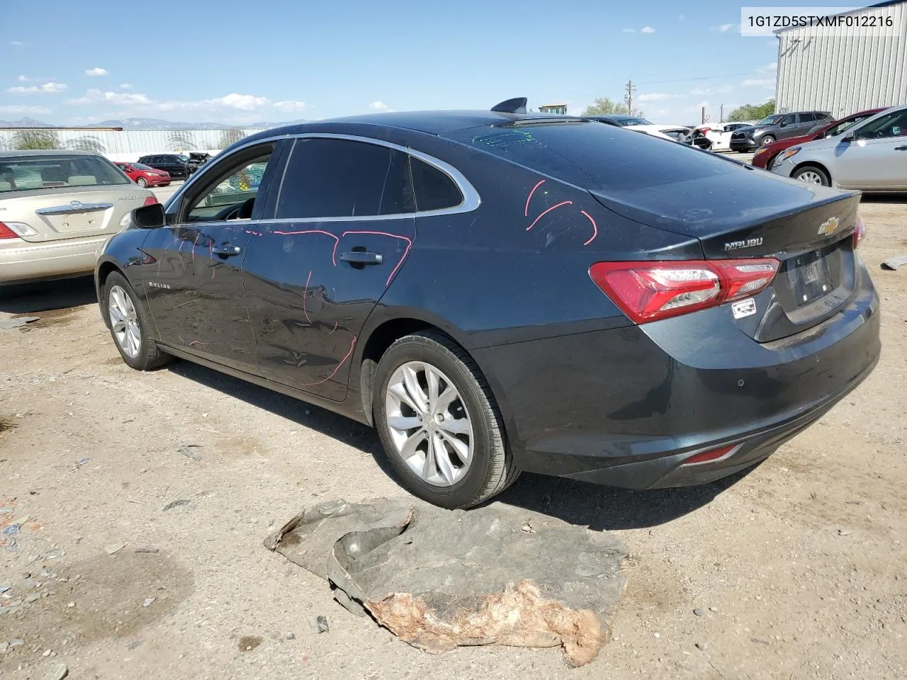 2021 Chevrolet Malibu Lt VIN: 1G1ZD5STXMF012216 Lot: 75955474