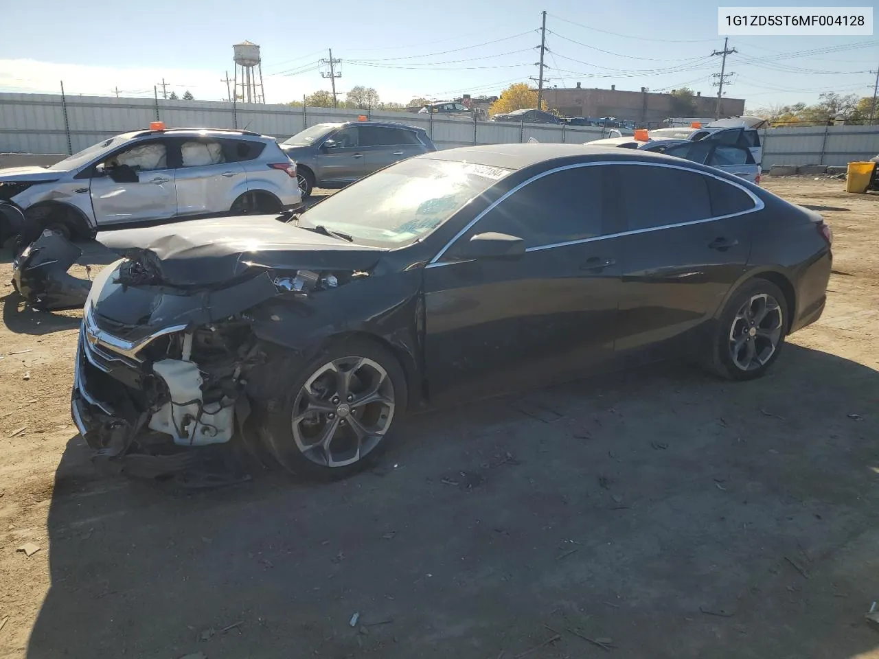 2021 Chevrolet Malibu Lt VIN: 1G1ZD5ST6MF004128 Lot: 76022184