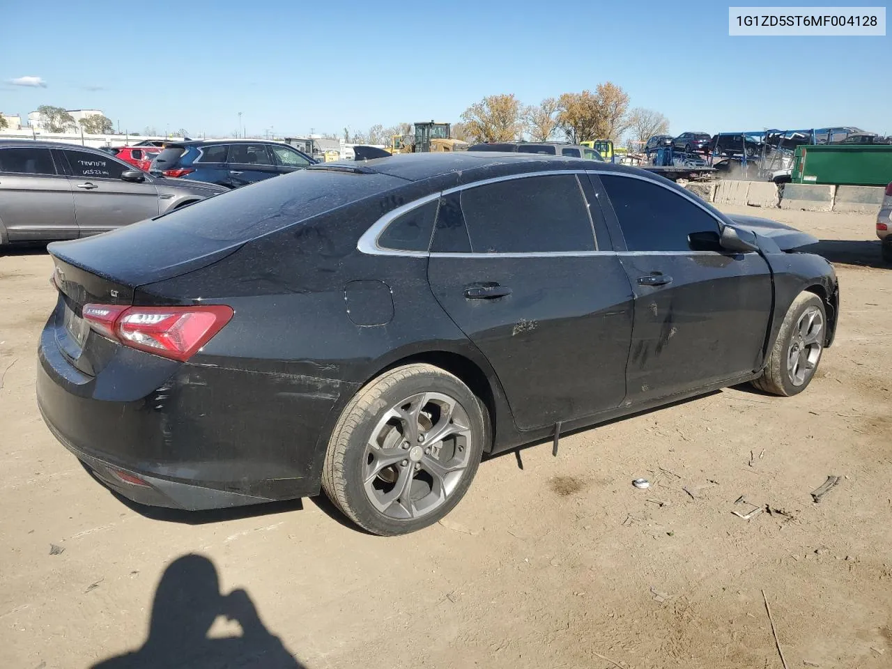 2021 Chevrolet Malibu Lt VIN: 1G1ZD5ST6MF004128 Lot: 76022184