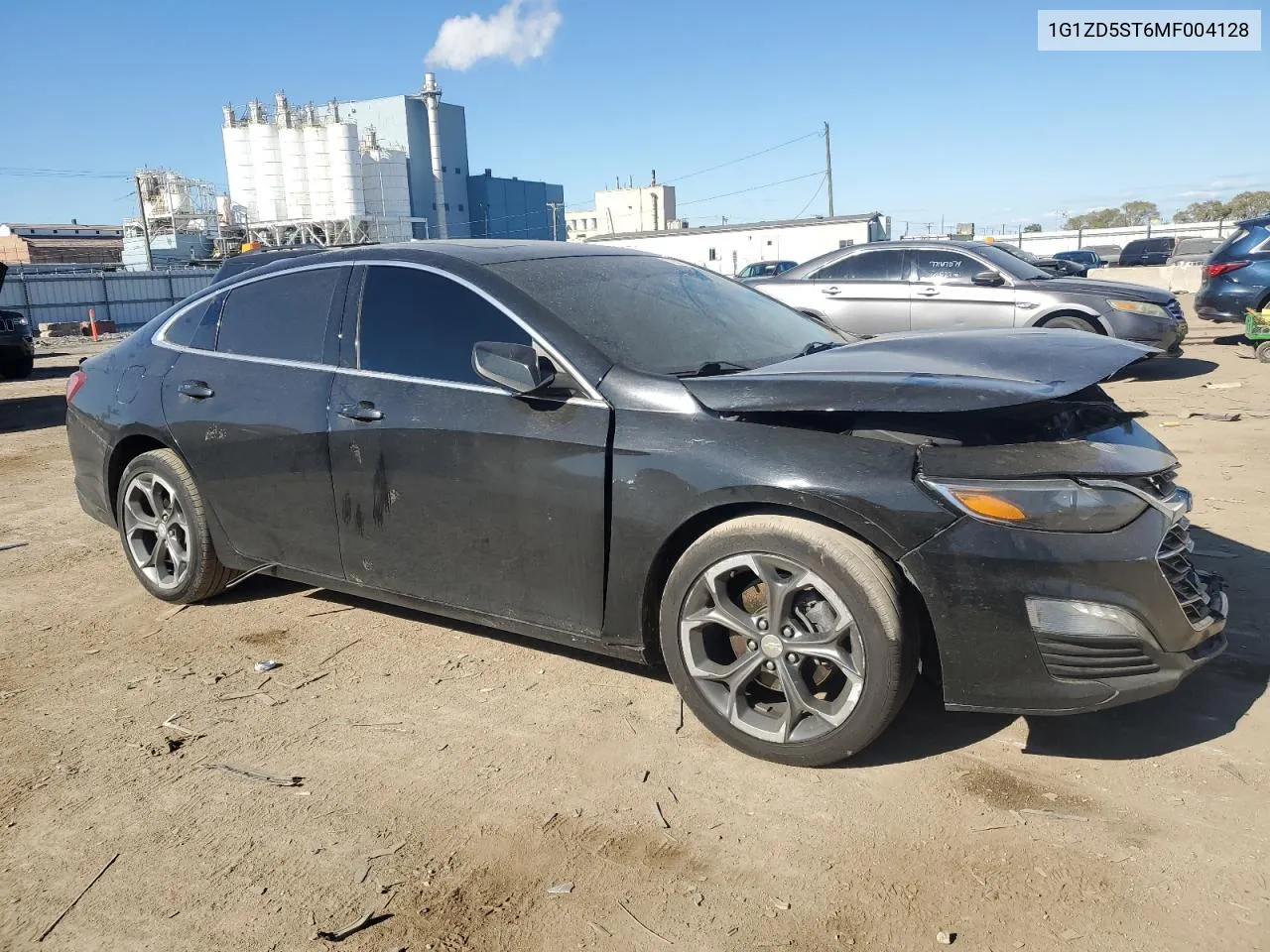 2021 Chevrolet Malibu Lt VIN: 1G1ZD5ST6MF004128 Lot: 76022184