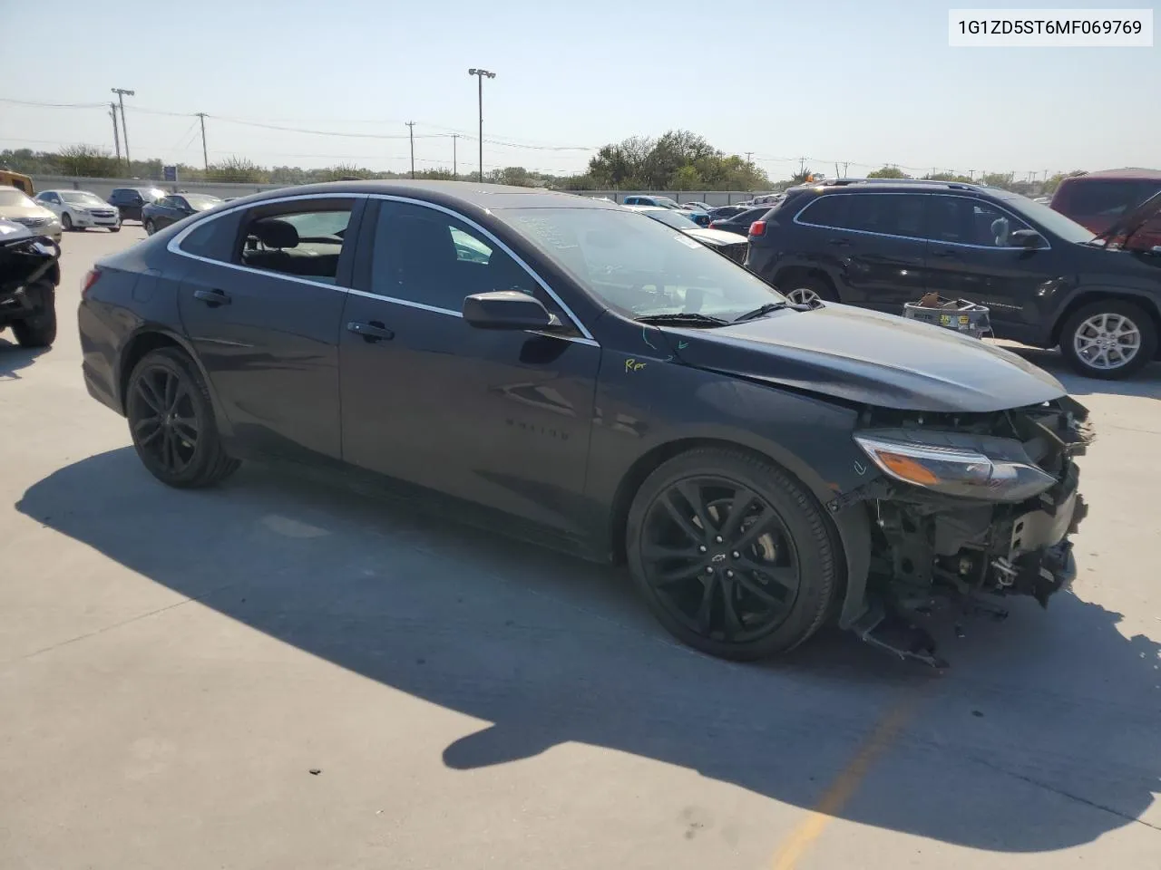 2021 Chevrolet Malibu Lt VIN: 1G1ZD5ST6MF069769 Lot: 76070154