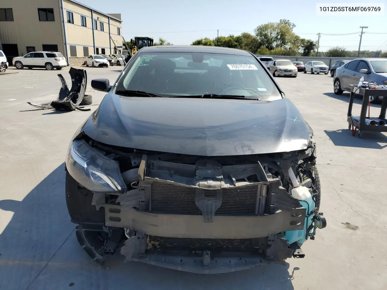 2021 Chevrolet Malibu Lt VIN: 1G1ZD5ST6MF069769 Lot: 76070154