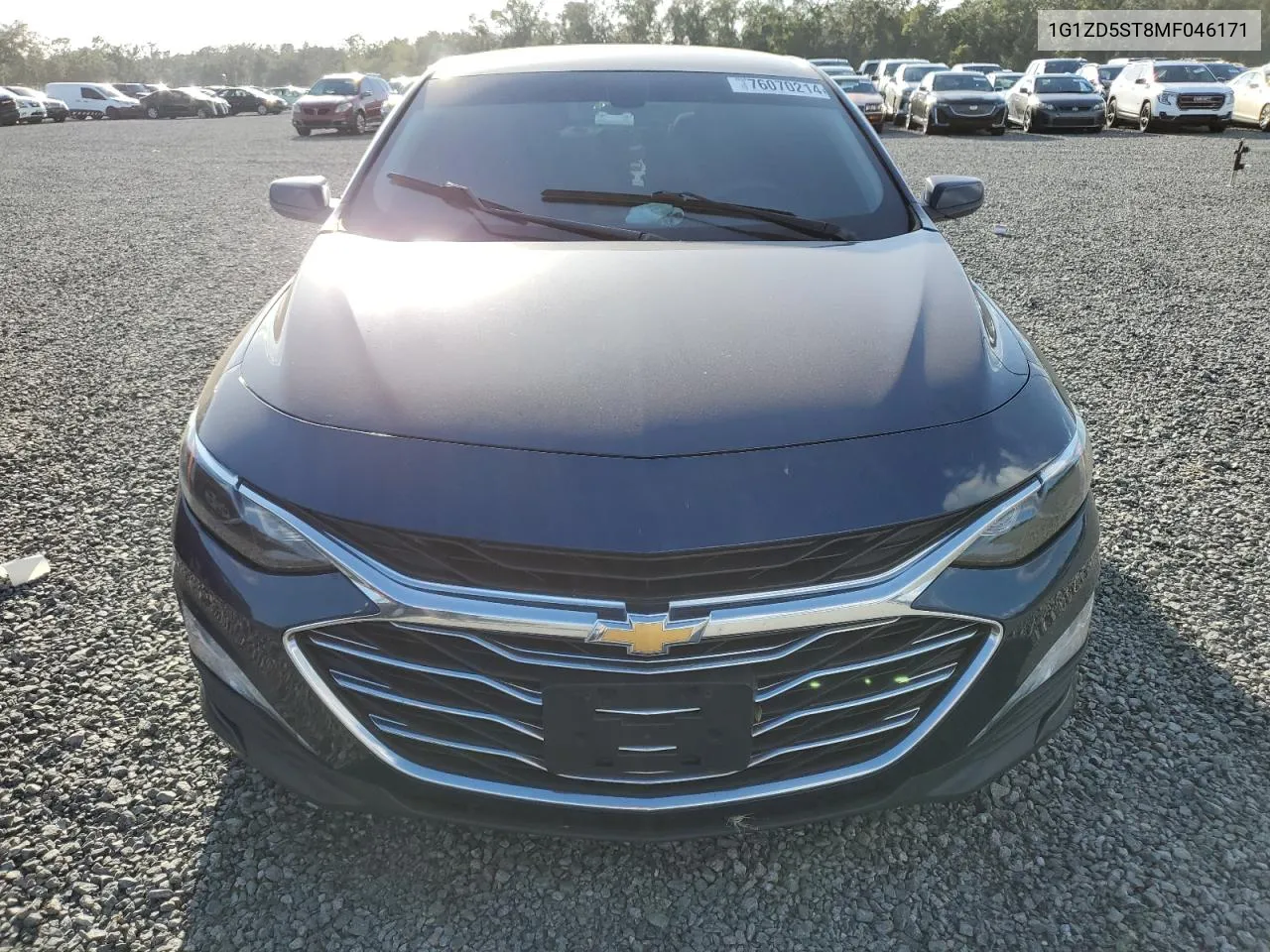 2021 Chevrolet Malibu Lt VIN: 1G1ZD5ST8MF046171 Lot: 76070214