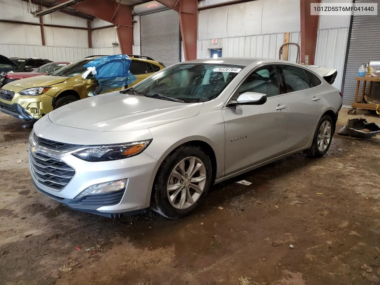 2021 Chevrolet Malibu Lt VIN: 1G1ZD5ST6MF041440 Lot: 76338764