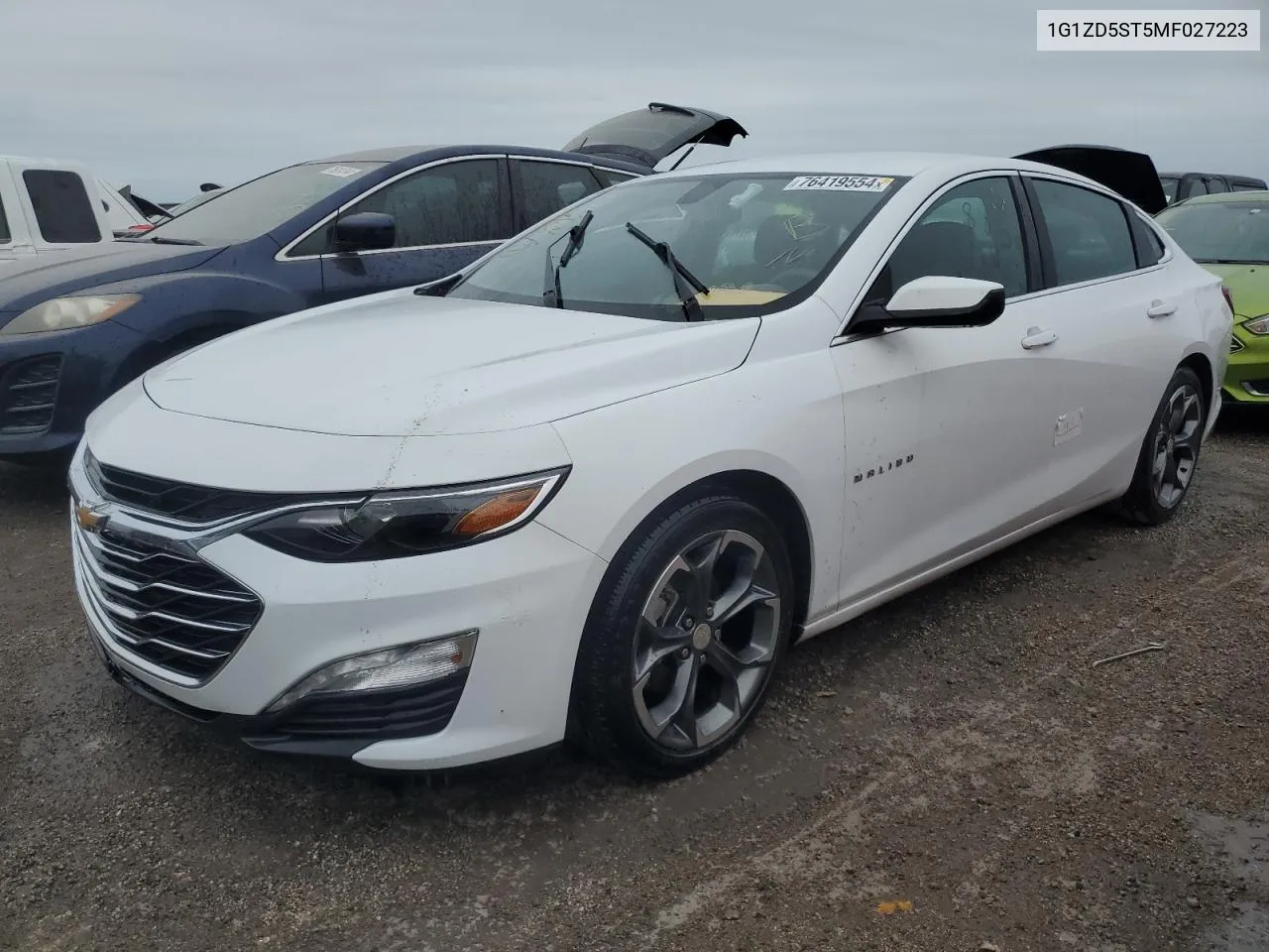 2021 Chevrolet Malibu Lt VIN: 1G1ZD5ST5MF027223 Lot: 76419554