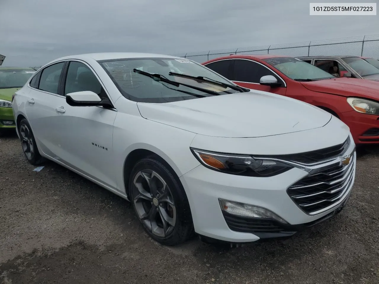 2021 Chevrolet Malibu Lt VIN: 1G1ZD5ST5MF027223 Lot: 76419554