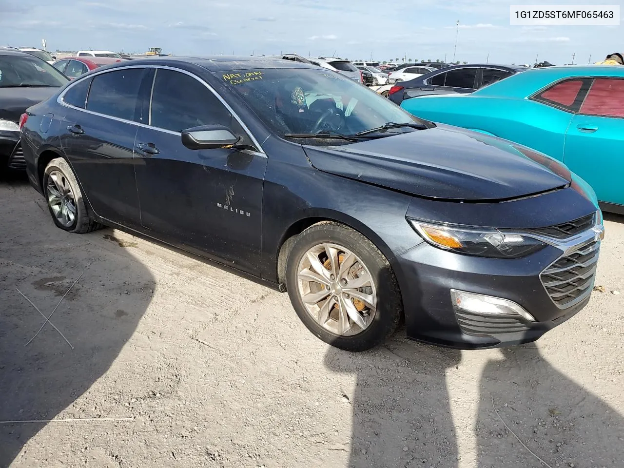 2021 Chevrolet Malibu Lt VIN: 1G1ZD5ST6MF065463 Lot: 76655574