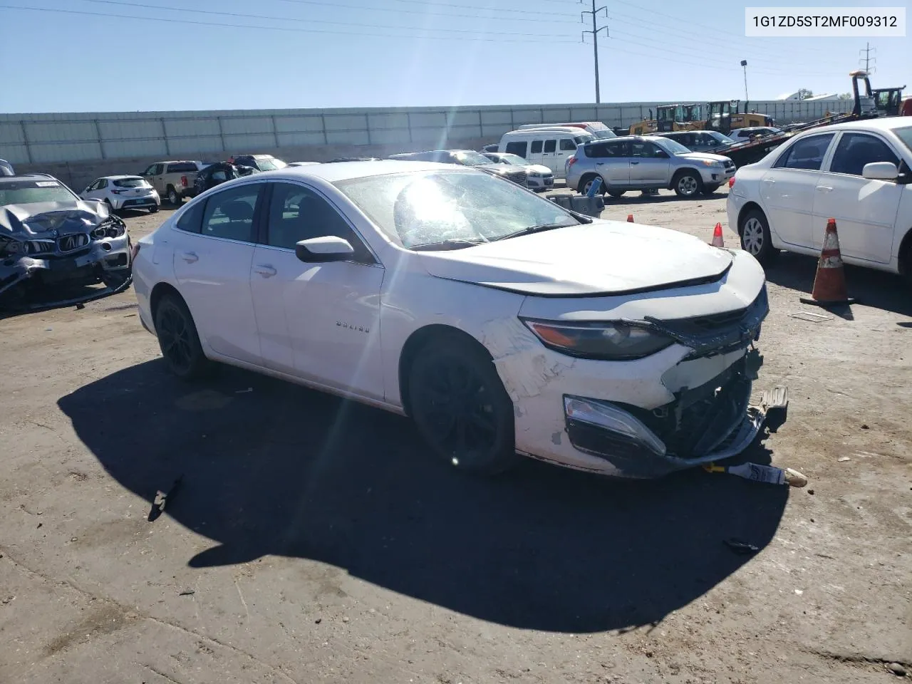 2021 Chevrolet Malibu Lt VIN: 1G1ZD5ST2MF009312 Lot: 76838314