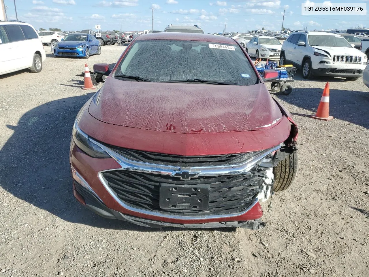 2021 Chevrolet Malibu Rs VIN: 1G1ZG5ST6MF039176 Lot: 76994454