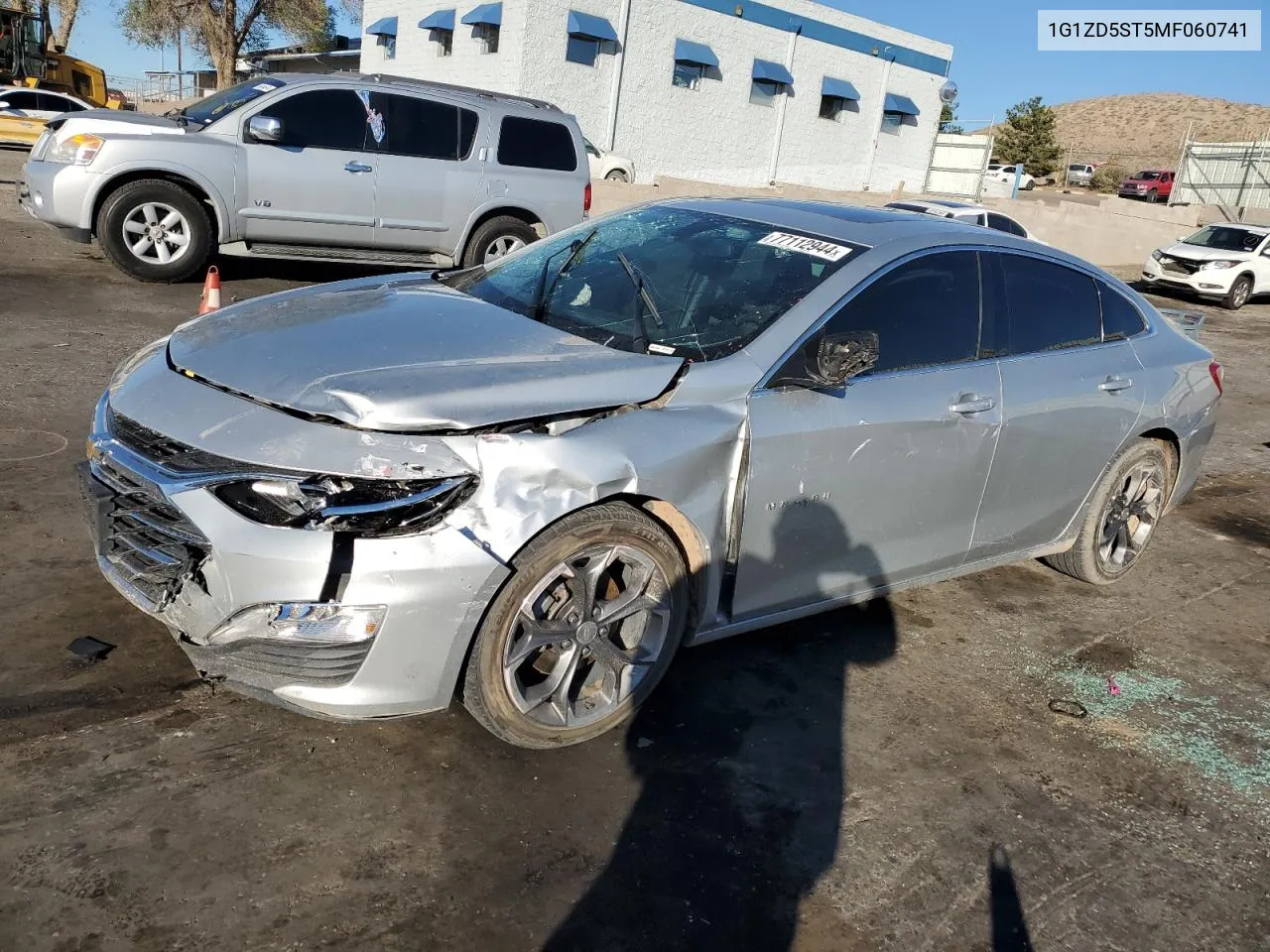 2021 Chevrolet Malibu Lt VIN: 1G1ZD5ST5MF060741 Lot: 77112944