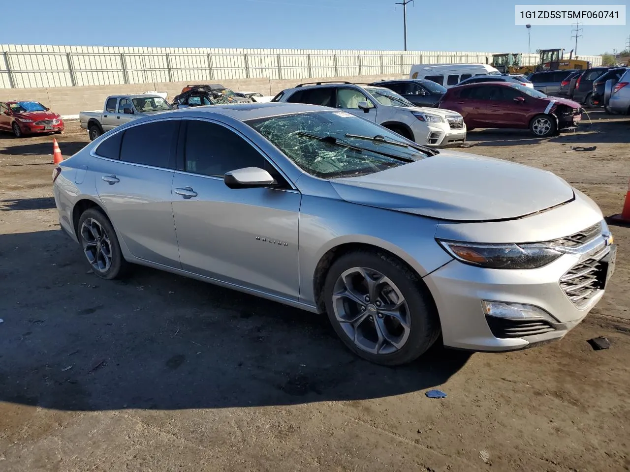 2021 Chevrolet Malibu Lt VIN: 1G1ZD5ST5MF060741 Lot: 77112944