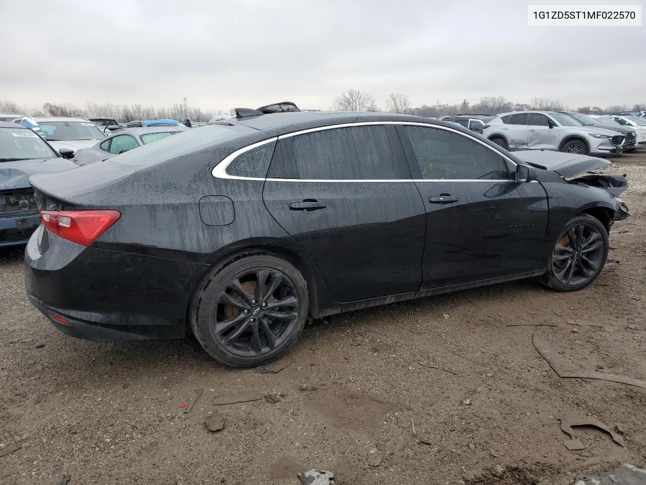 2021 Chevrolet Malibu Lt VIN: 1G1ZD5ST1MF022570 Lot: 77279654