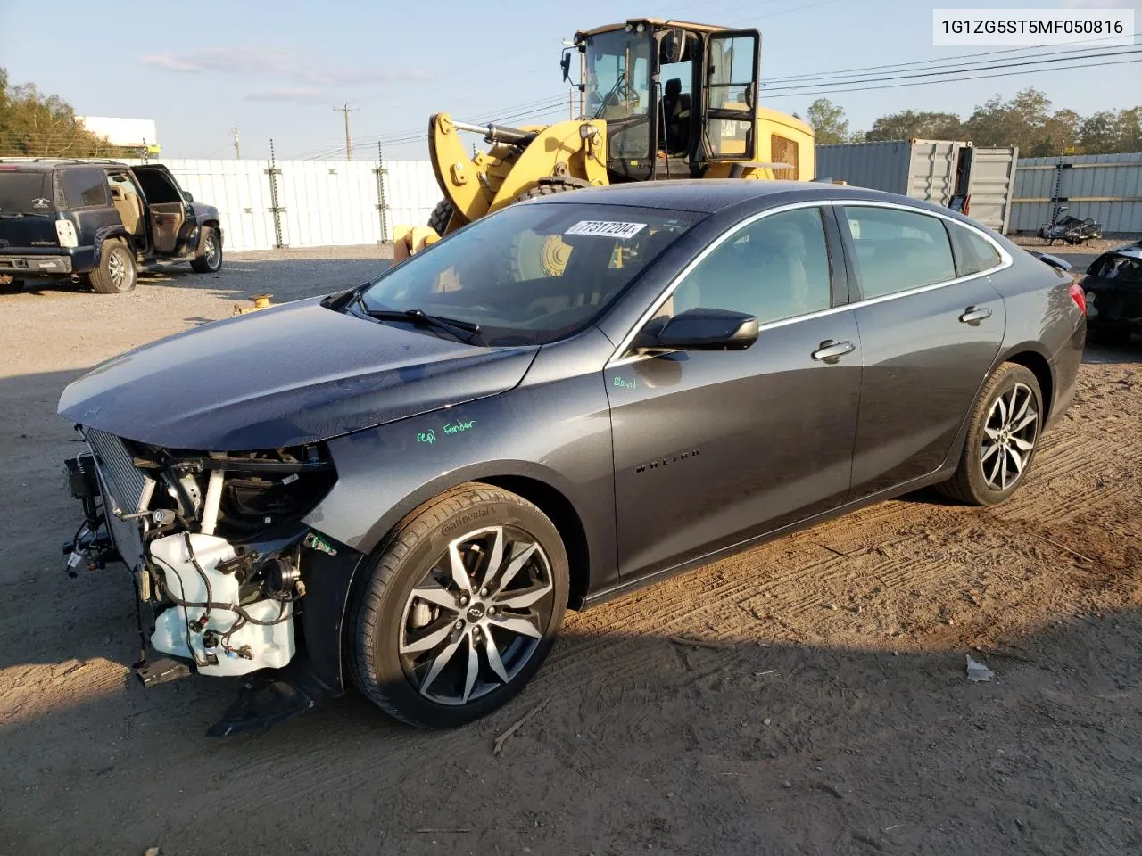 2021 Chevrolet Malibu Rs VIN: 1G1ZG5ST5MF050816 Lot: 77317204