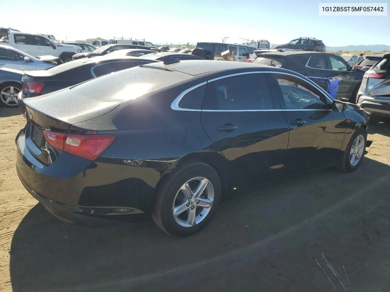 2021 Chevrolet Malibu Ls VIN: 1G1ZB5ST5MF057442 Lot: 77342194