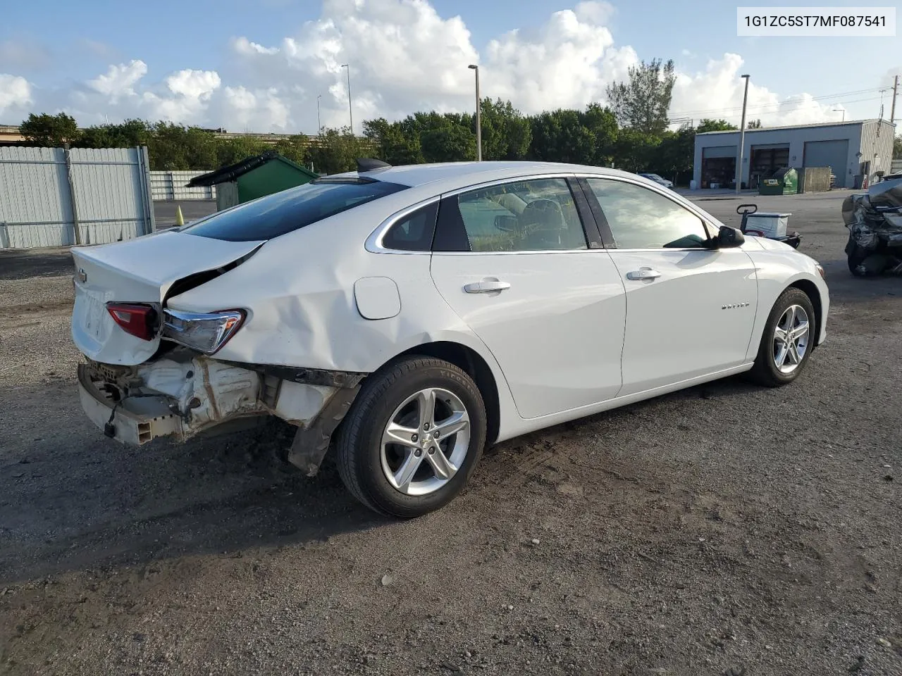 2021 Chevrolet Malibu Ls VIN: 1G1ZC5ST7MF087541 Lot: 77536574