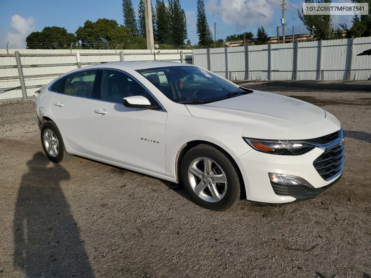 2021 Chevrolet Malibu Ls VIN: 1G1ZC5ST7MF087541 Lot: 77536574