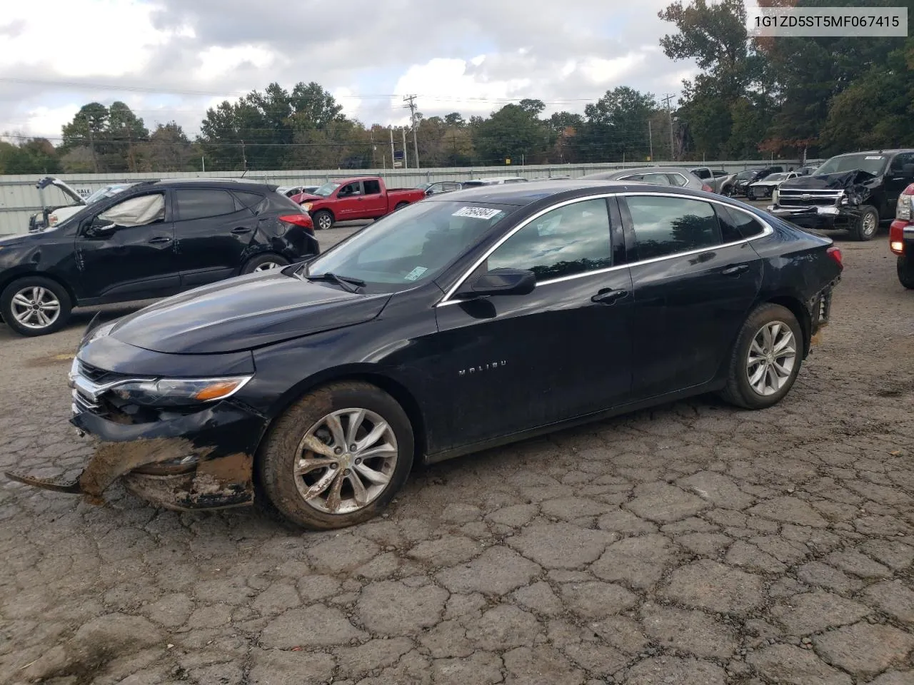 2021 Chevrolet Malibu Lt VIN: 1G1ZD5ST5MF067415 Lot: 77564964