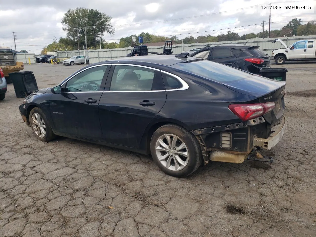 2021 Chevrolet Malibu Lt VIN: 1G1ZD5ST5MF067415 Lot: 77564964