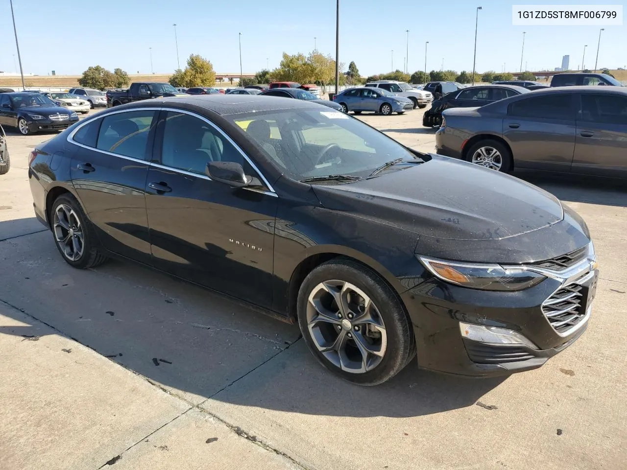 2021 Chevrolet Malibu Lt VIN: 1G1ZD5ST8MF006799 Lot: 77968984