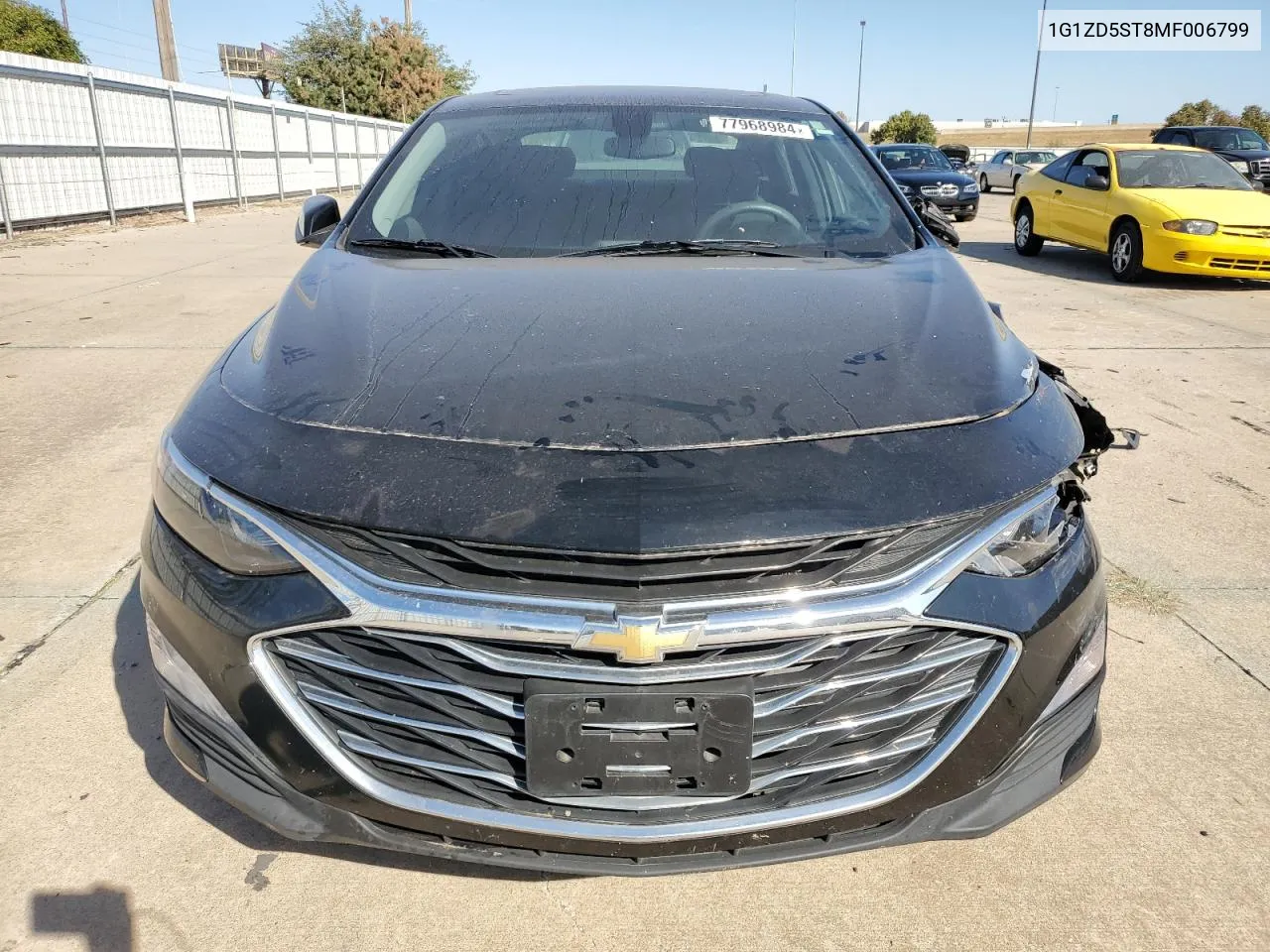 2021 Chevrolet Malibu Lt VIN: 1G1ZD5ST8MF006799 Lot: 77968984