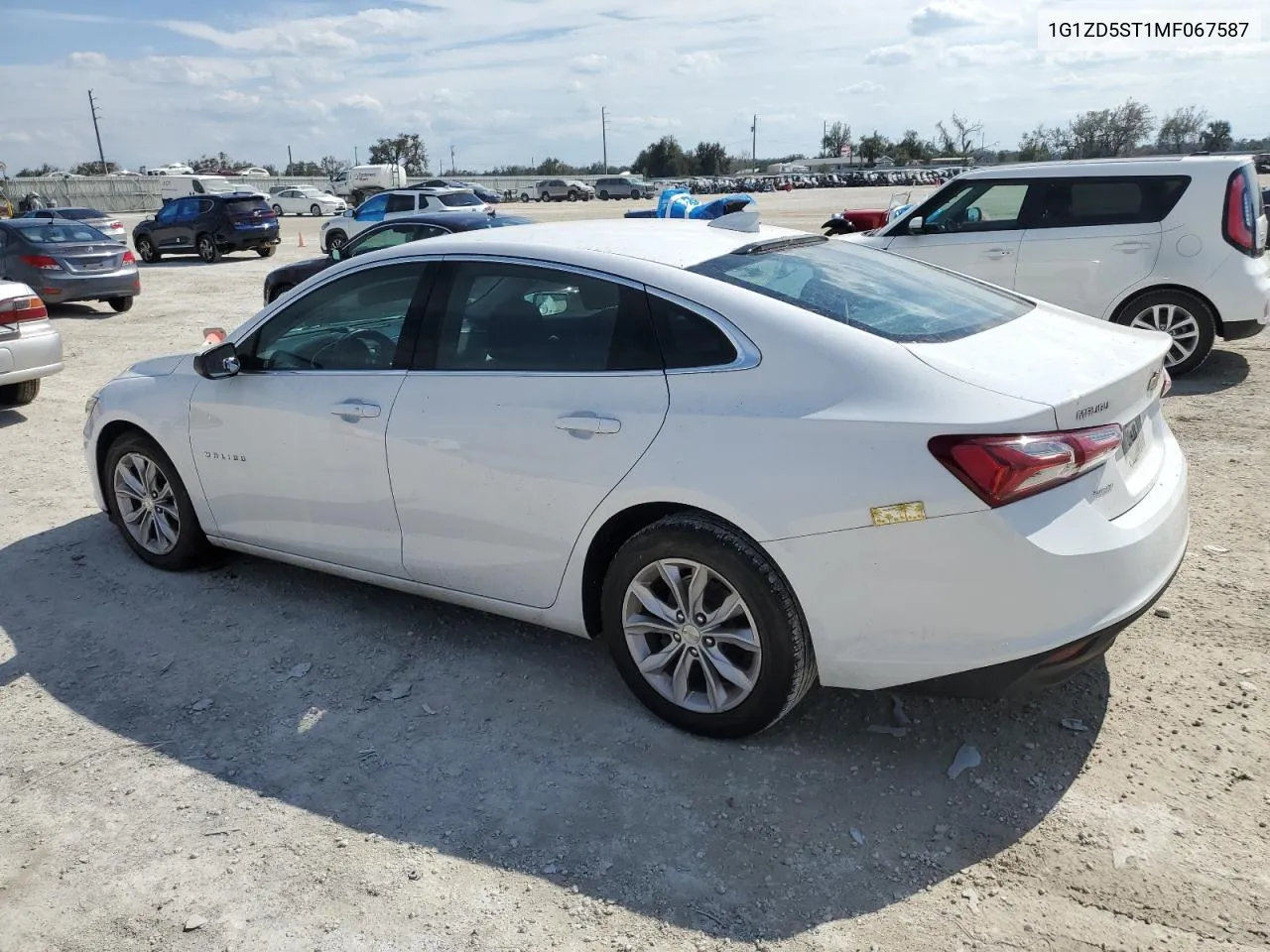 2021 Chevrolet Malibu Lt VIN: 1G1ZD5ST1MF067587 Lot: 78039934