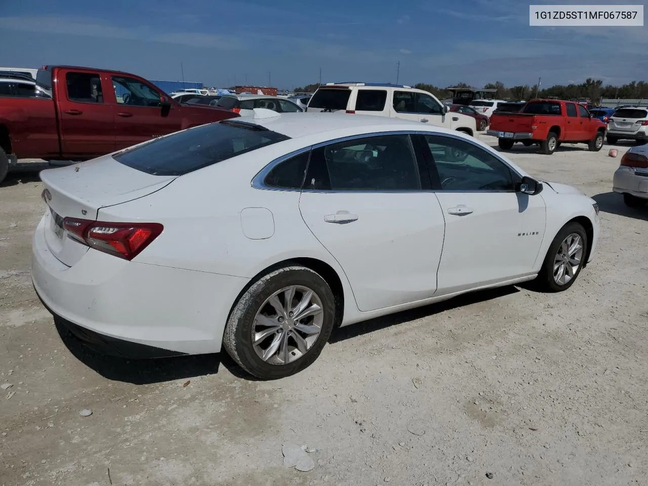 2021 Chevrolet Malibu Lt VIN: 1G1ZD5ST1MF067587 Lot: 78039934