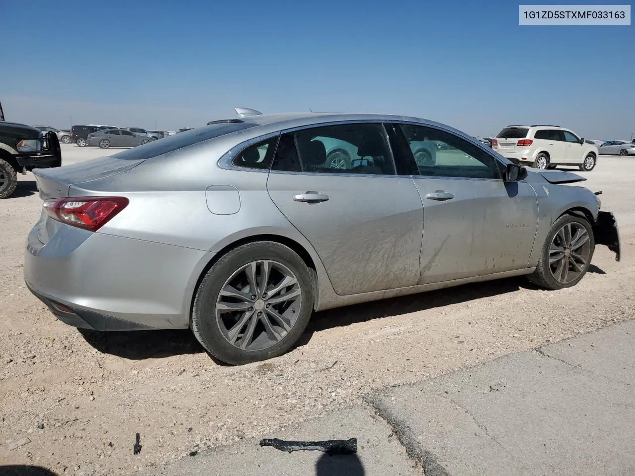 2021 Chevrolet Malibu Lt VIN: 1G1ZD5STXMF033163 Lot: 78308574