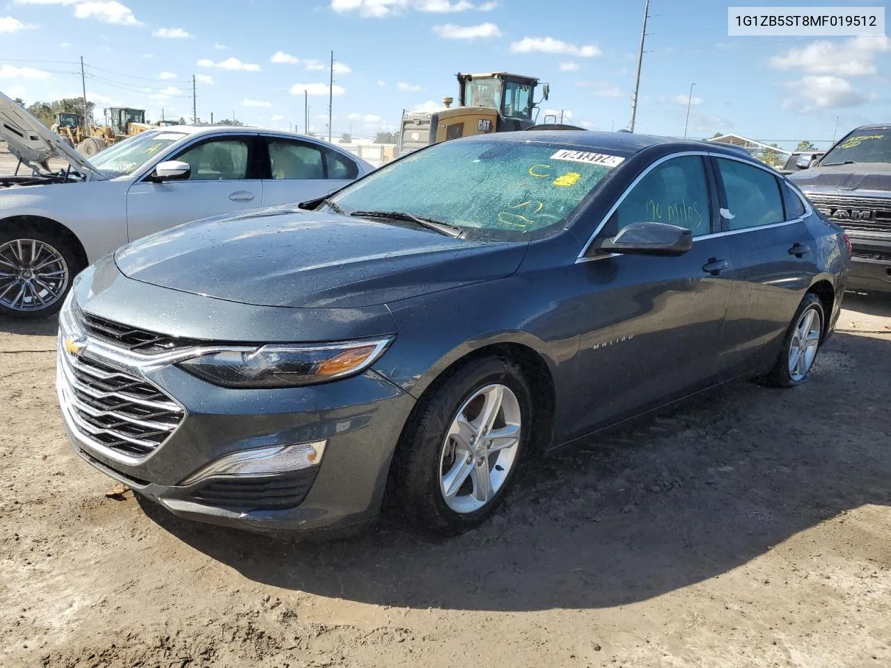 2021 Chevrolet Malibu Ls VIN: 1G1ZB5ST8MF019512 Lot: 78413174