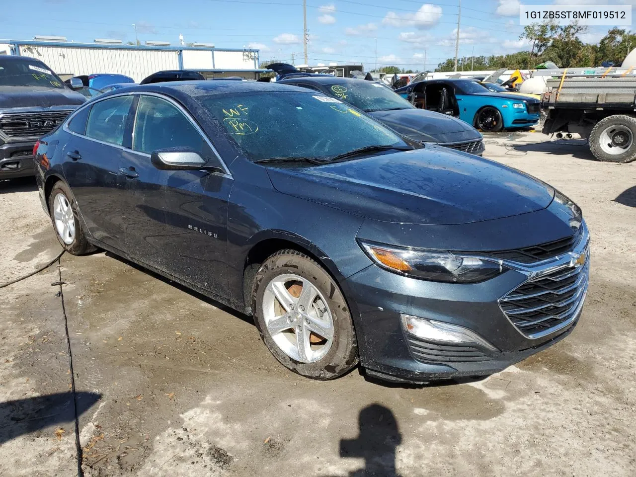 2021 Chevrolet Malibu Ls VIN: 1G1ZB5ST8MF019512 Lot: 78413174