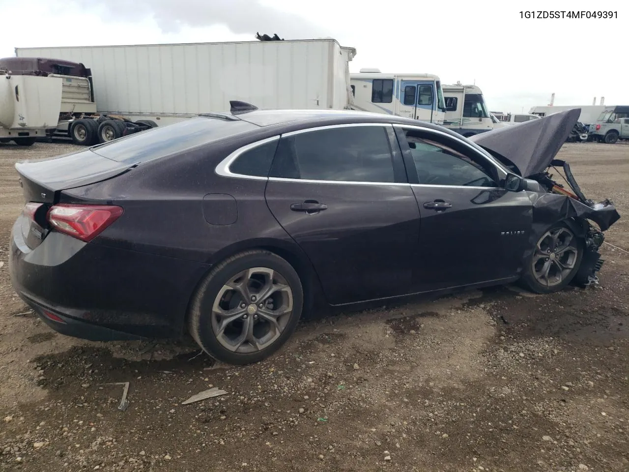 2021 Chevrolet Malibu Lt VIN: 1G1ZD5ST4MF049391 Lot: 78438474