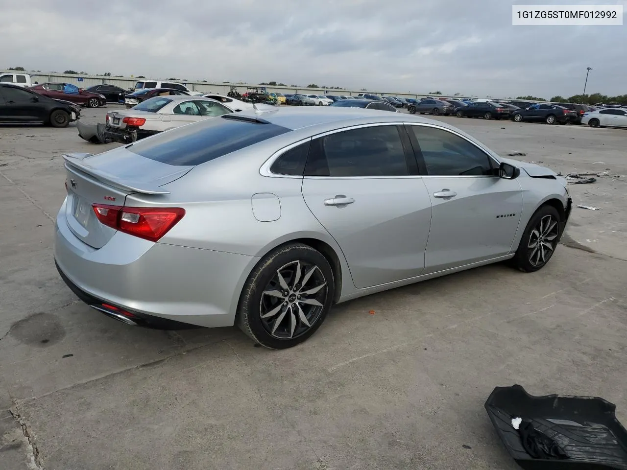 2021 Chevrolet Malibu Rs VIN: 1G1ZG5ST0MF012992 Lot: 78636684