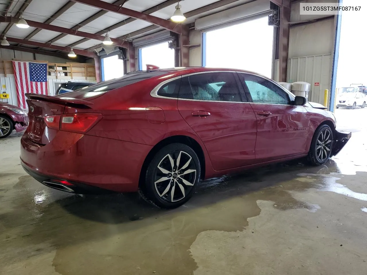 2021 Chevrolet Malibu Rs VIN: 1G1ZG5ST3MF087167 Lot: 78707454