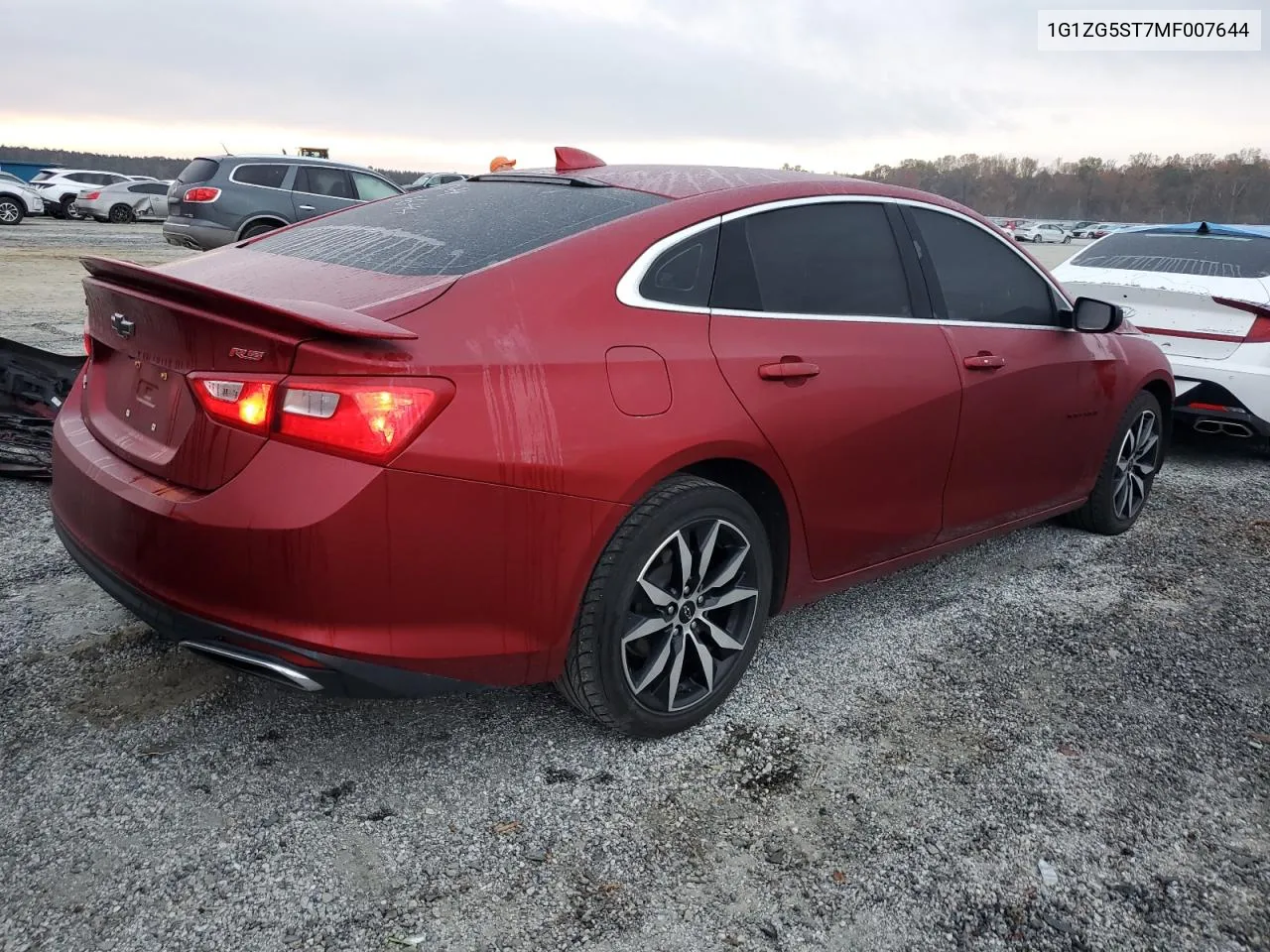 2021 Chevrolet Malibu Rs VIN: 1G1ZG5ST7MF007644 Lot: 78829514