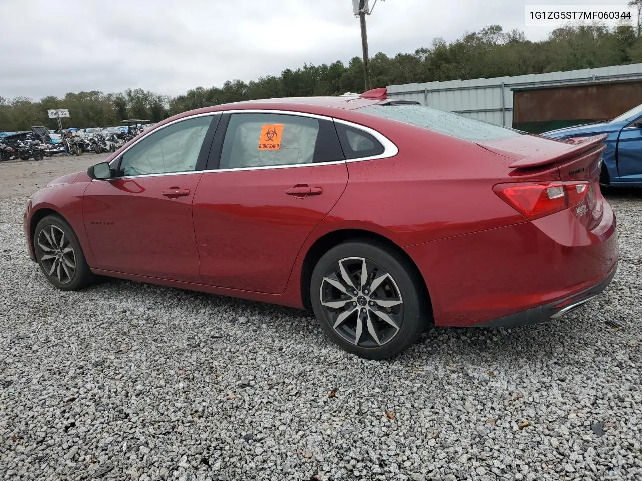 2021 Chevrolet Malibu Rs VIN: 1G1ZG5ST7MF060344 Lot: 78841094