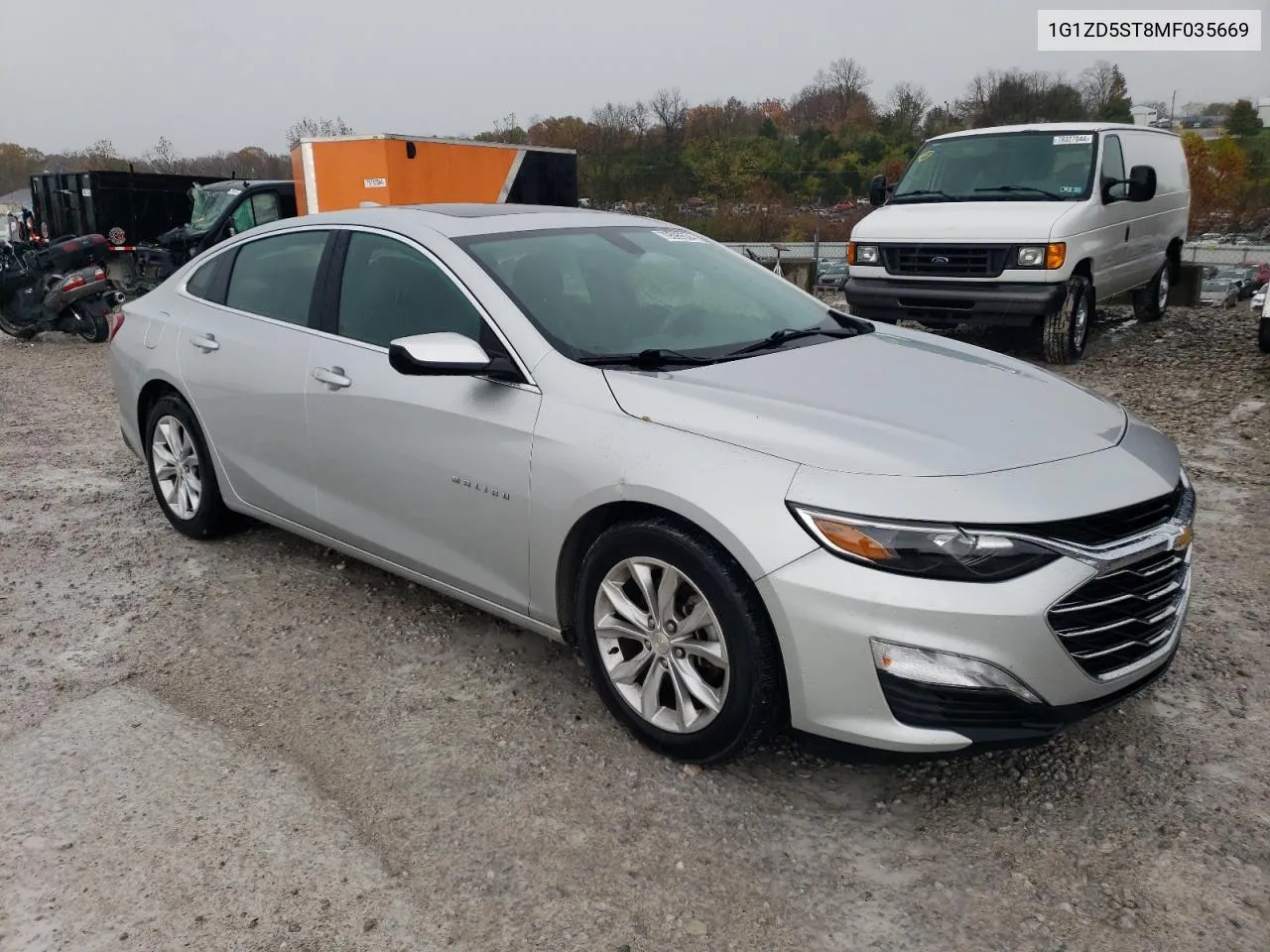 2021 Chevrolet Malibu Lt VIN: 1G1ZD5ST8MF035669 Lot: 79599634