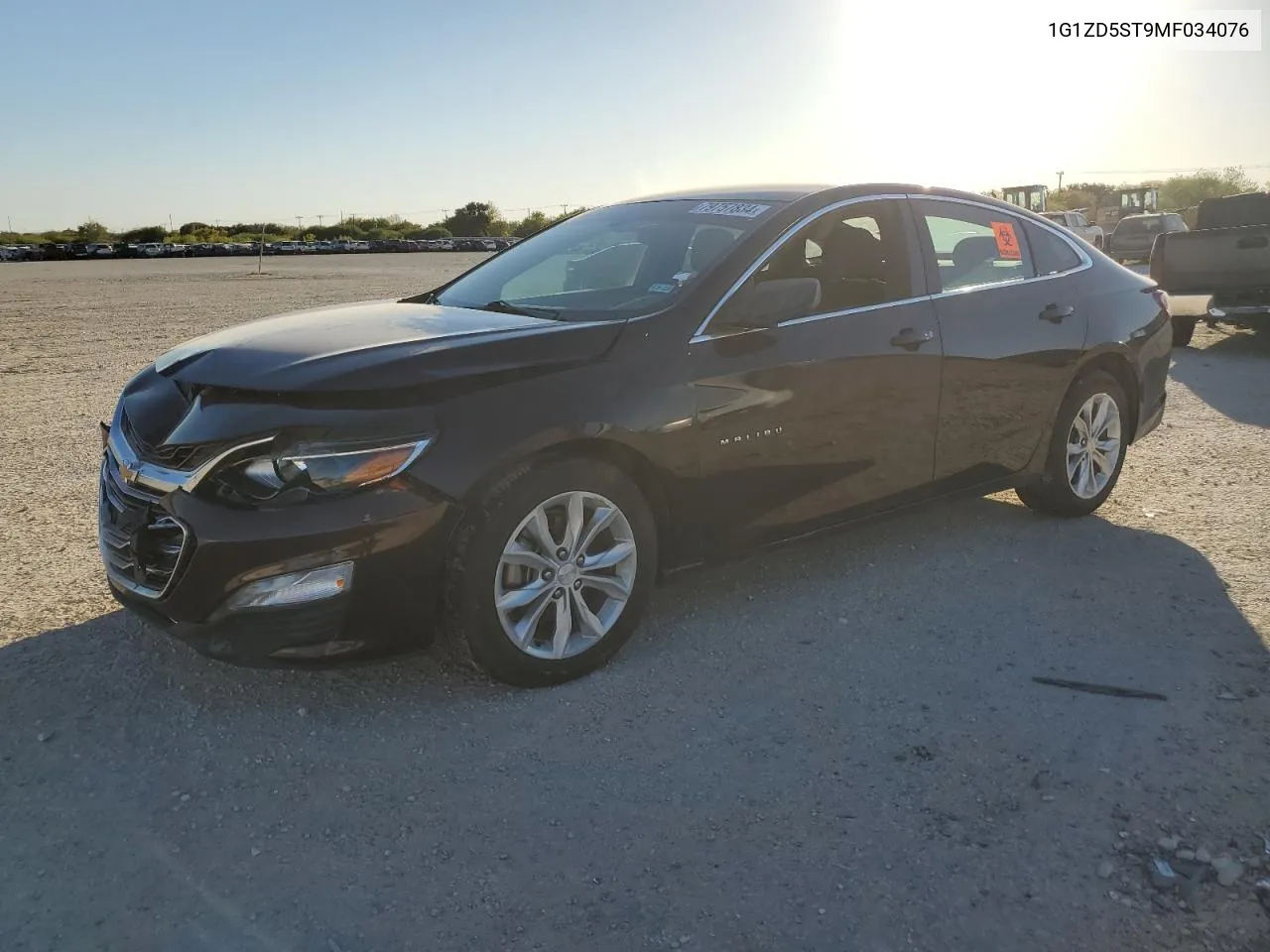 2021 Chevrolet Malibu Lt VIN: 1G1ZD5ST9MF034076 Lot: 79757834