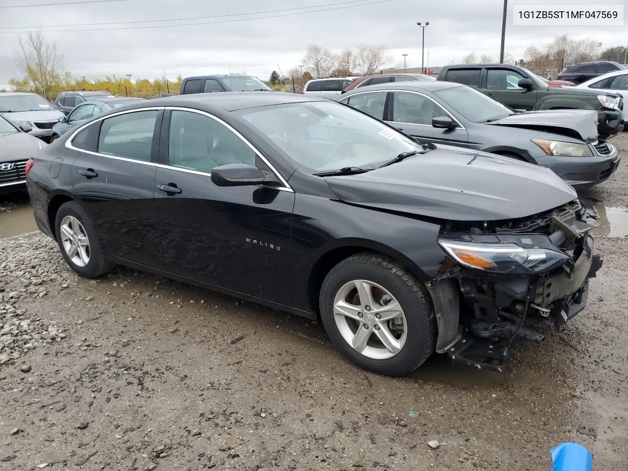 2021 Chevrolet Malibu Ls VIN: 1G1ZB5ST1MF047569 Lot: 80085094