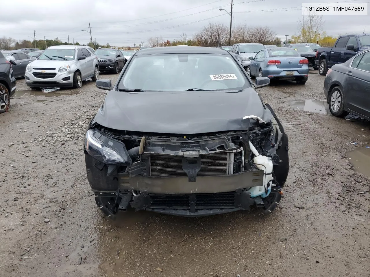 2021 Chevrolet Malibu Ls VIN: 1G1ZB5ST1MF047569 Lot: 80085094