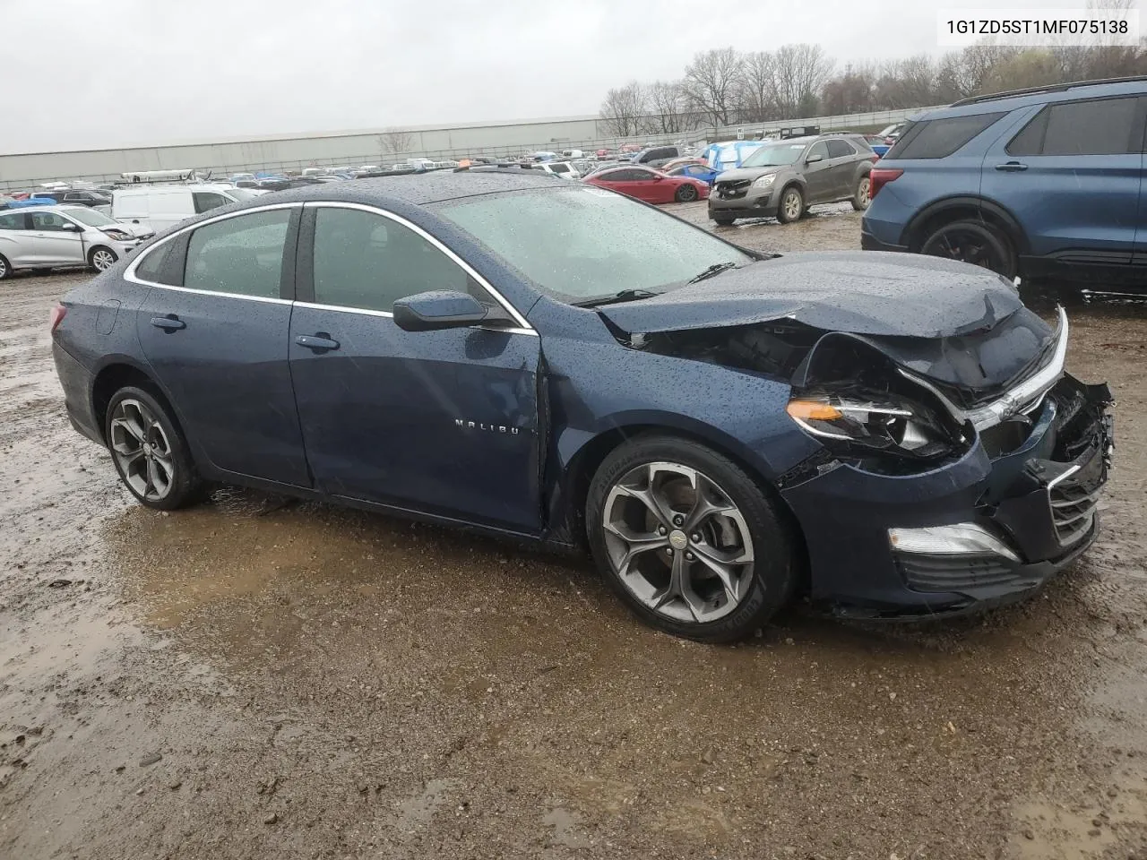 2021 Chevrolet Malibu Lt VIN: 1G1ZD5ST1MF075138 Lot: 80693074