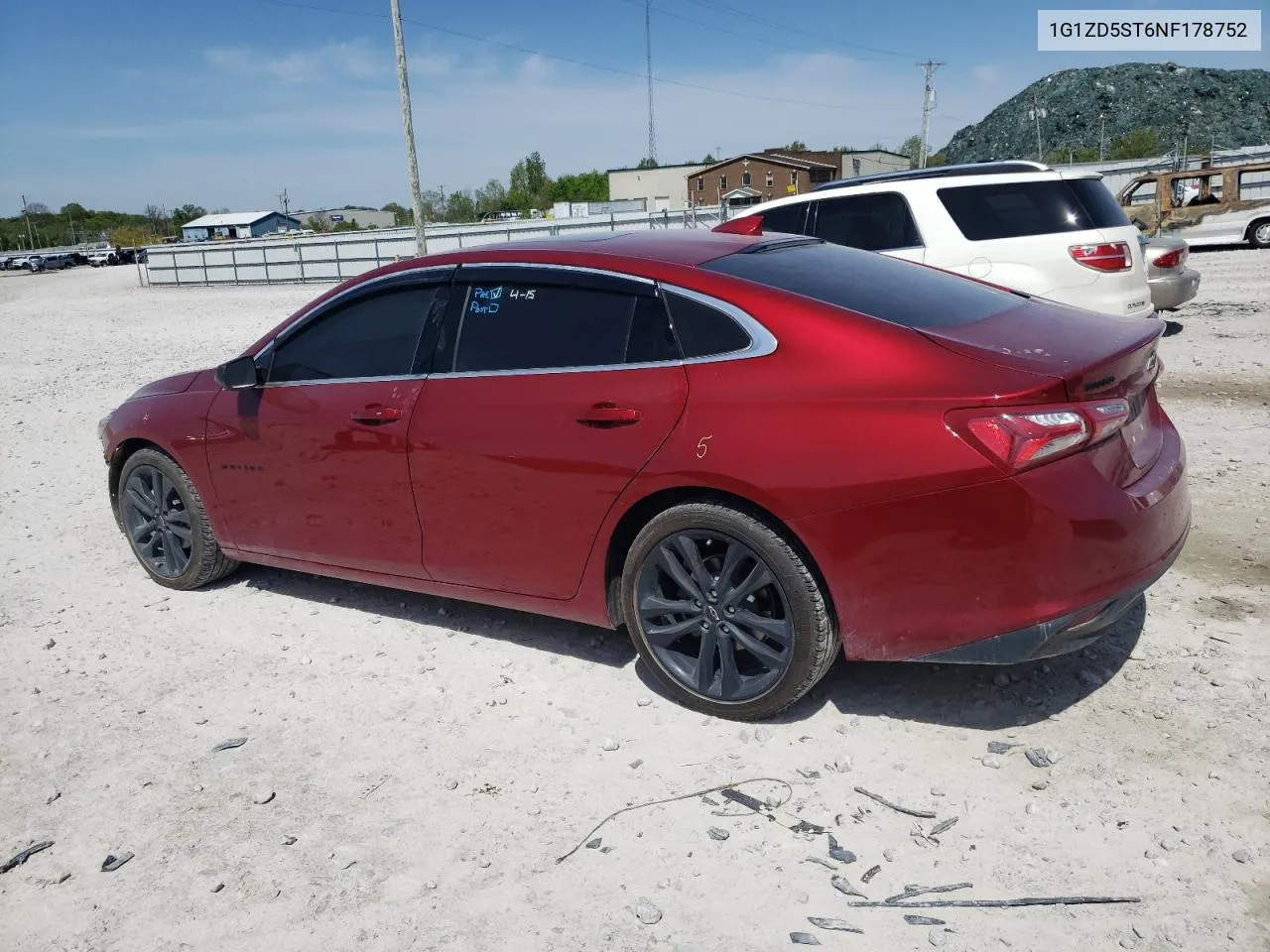 2022 Chevrolet Malibu Lt VIN: 1G1ZD5ST6NF178752 Lot: 51393494