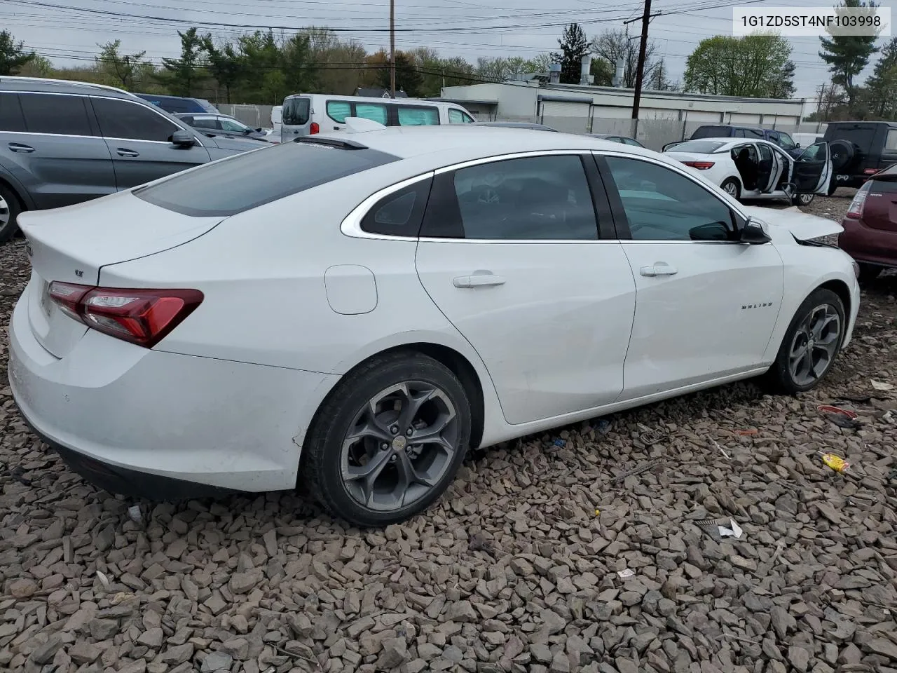 2022 Chevrolet Malibu Lt VIN: 1G1ZD5ST4NF103998 Lot: 51575094