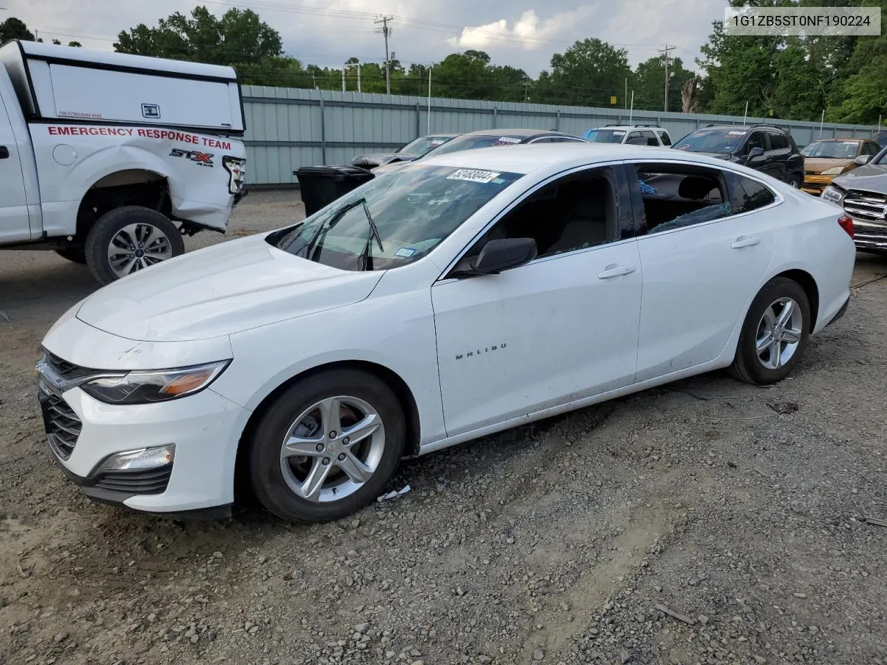 2022 Chevrolet Malibu Ls VIN: 1G1ZB5ST0NF190224 Lot: 52483044