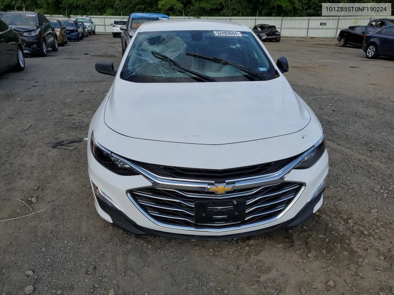 2022 Chevrolet Malibu Ls VIN: 1G1ZB5ST0NF190224 Lot: 52483044