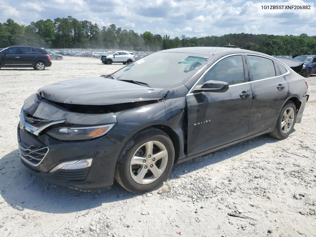 2022 Chevrolet Malibu Ls VIN: 1G1ZB5STXNF206882 Lot: 55850124