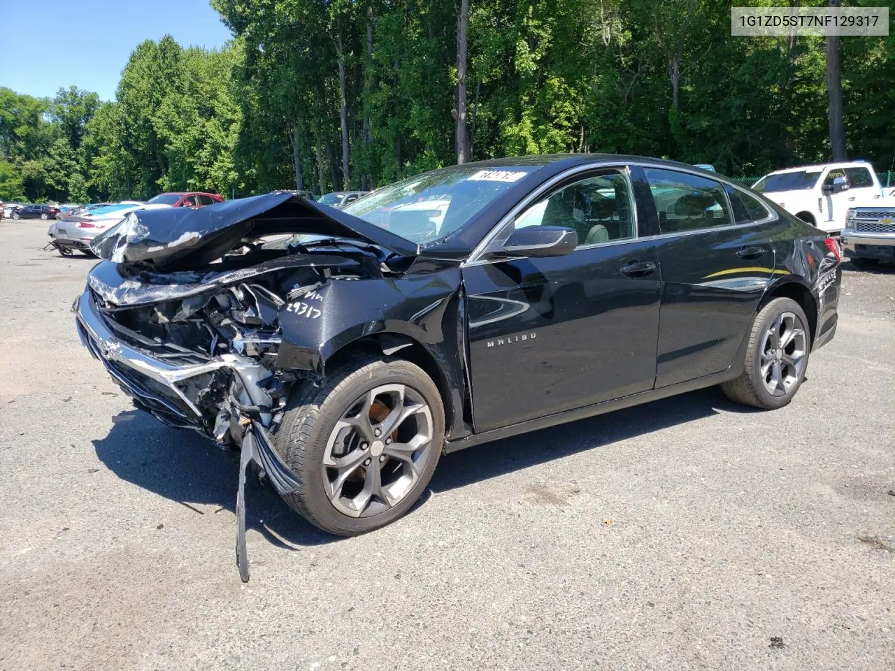 2022 Chevrolet Malibu Lt VIN: 1G1ZD5ST7NF129317 Lot: 61143614