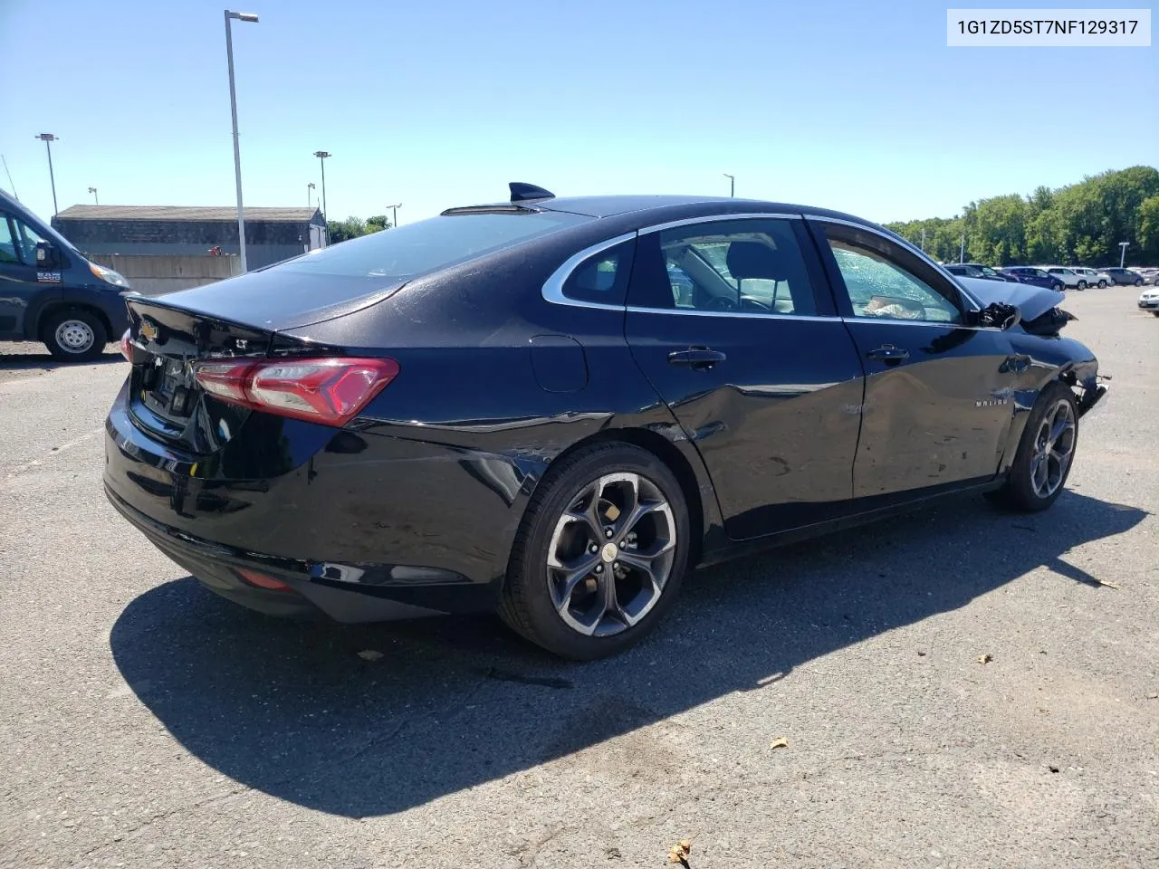 2022 Chevrolet Malibu Lt VIN: 1G1ZD5ST7NF129317 Lot: 61143614