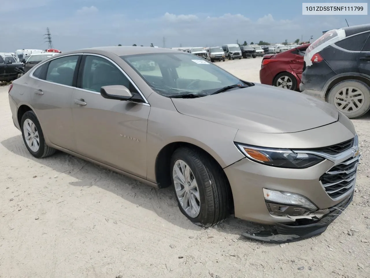 2022 Chevrolet Malibu Lt VIN: 1G1ZD5ST5NF111799 Lot: 61754284