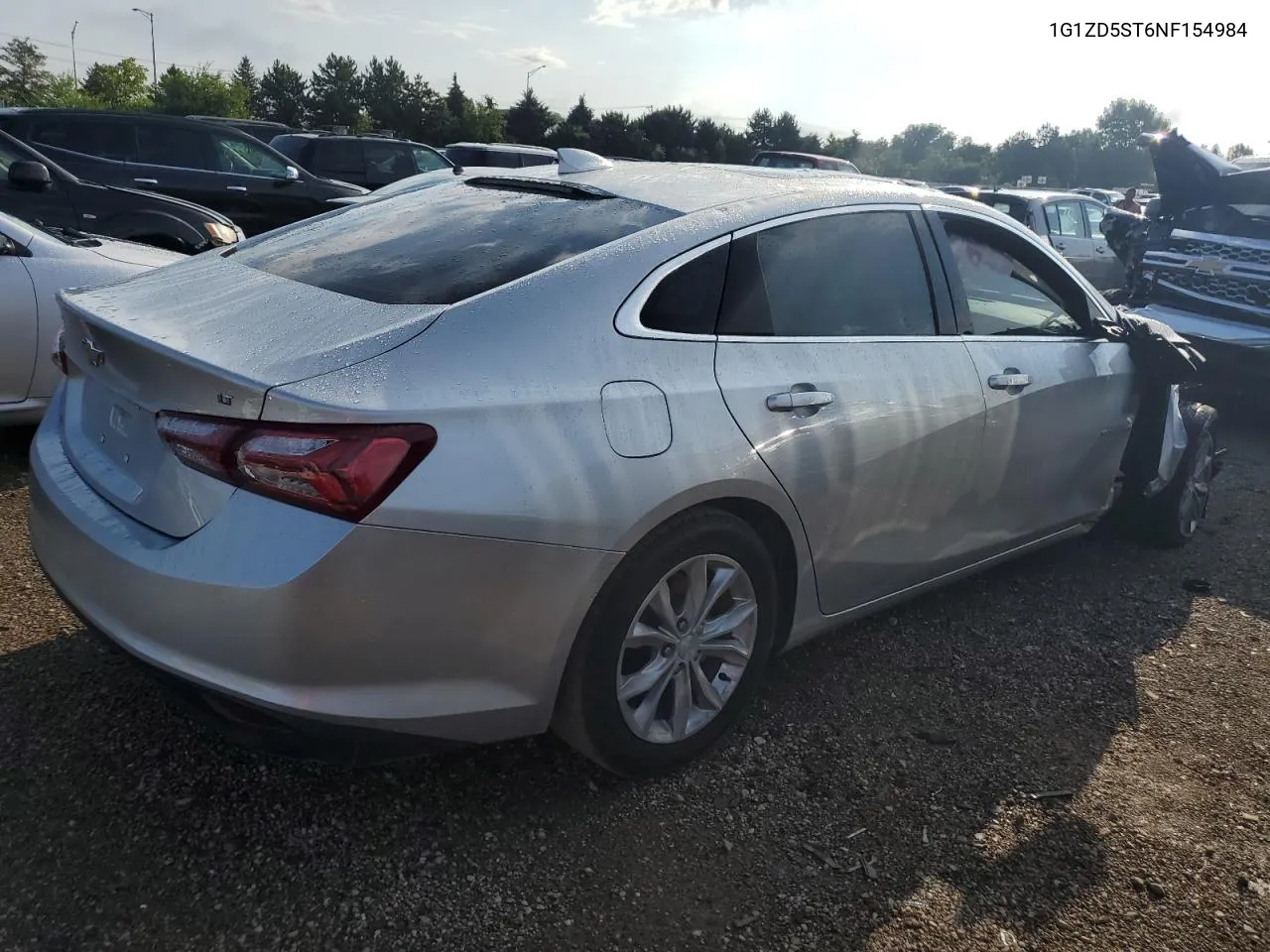 2022 Chevrolet Malibu Lt VIN: 1G1ZD5ST6NF154984 Lot: 62640644