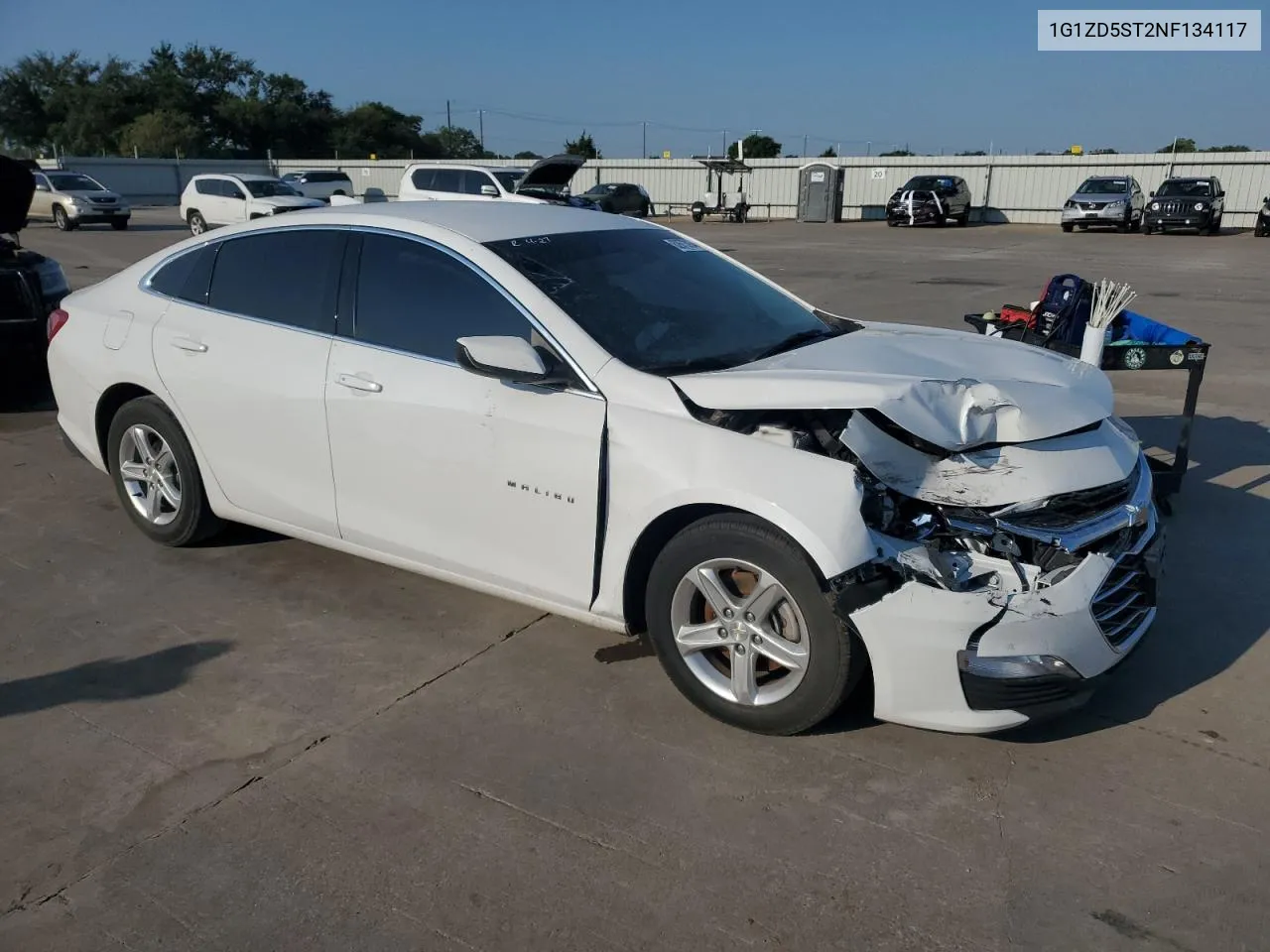 2022 Chevrolet Malibu Lt VIN: 1G1ZD5ST2NF134117 Lot: 62673934